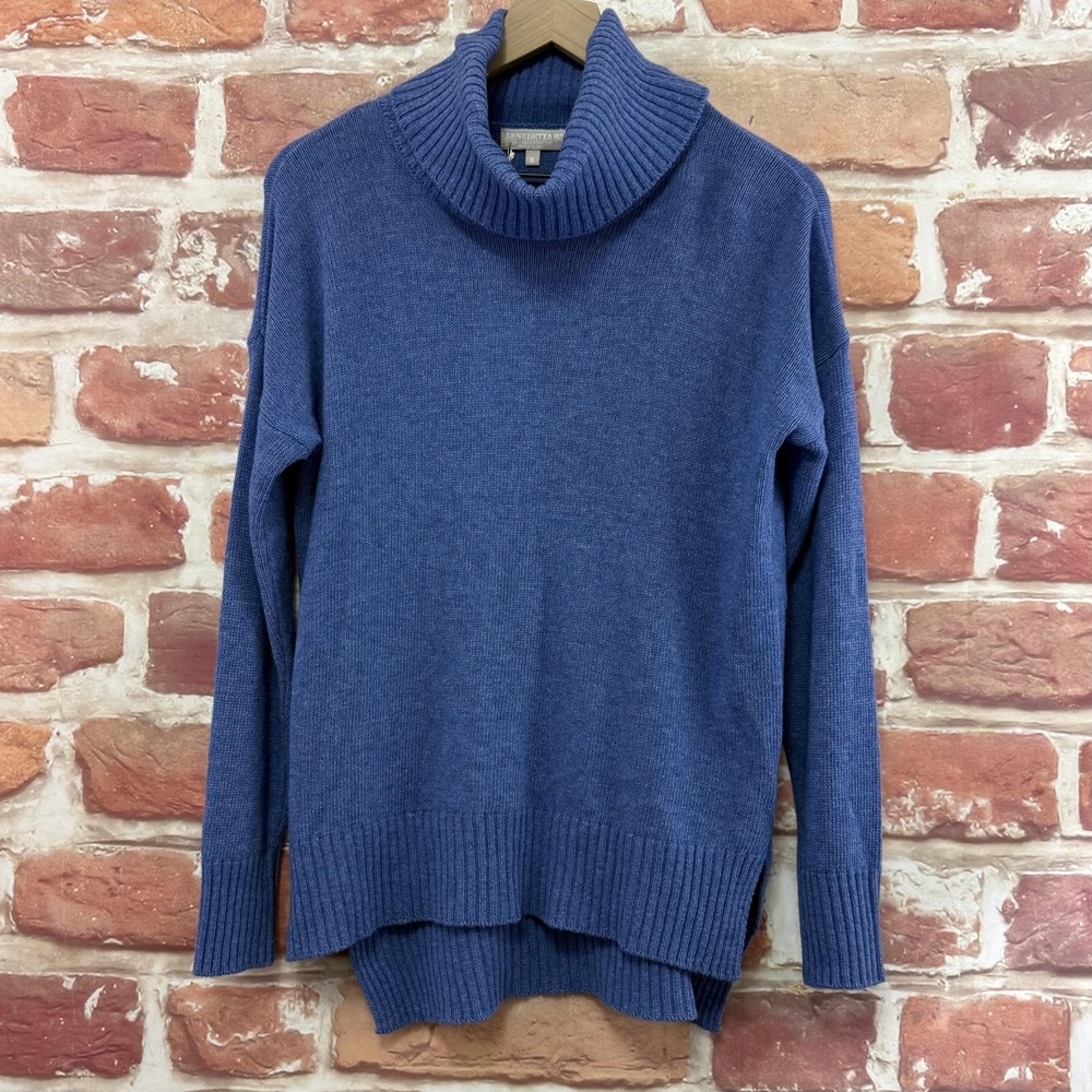 Benedetta B Sweater Women's Small Blue Merino Wool Cashmere Blend Casual Italy